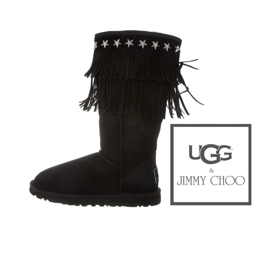 Jimmy Choo Black Sora Uggs Limited Edition Boots